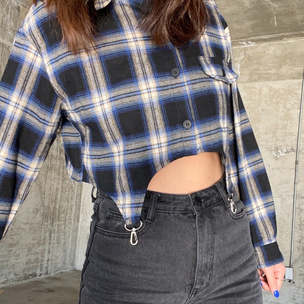 Cropped flannel